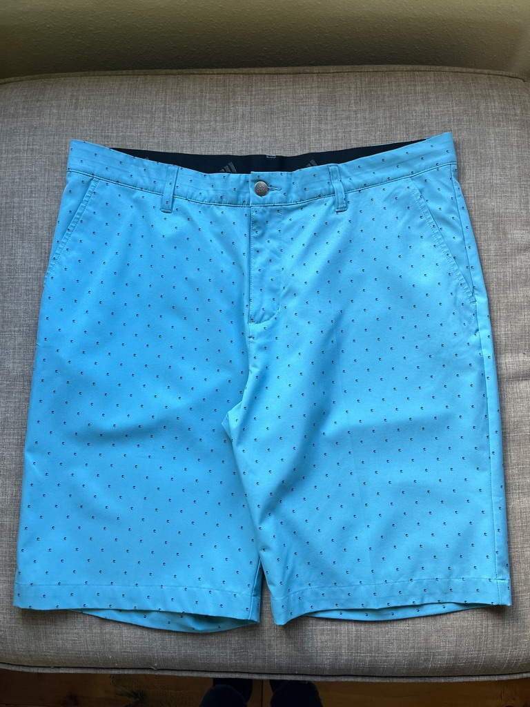 Adidas Primegreen Golf Shorts Blue 36